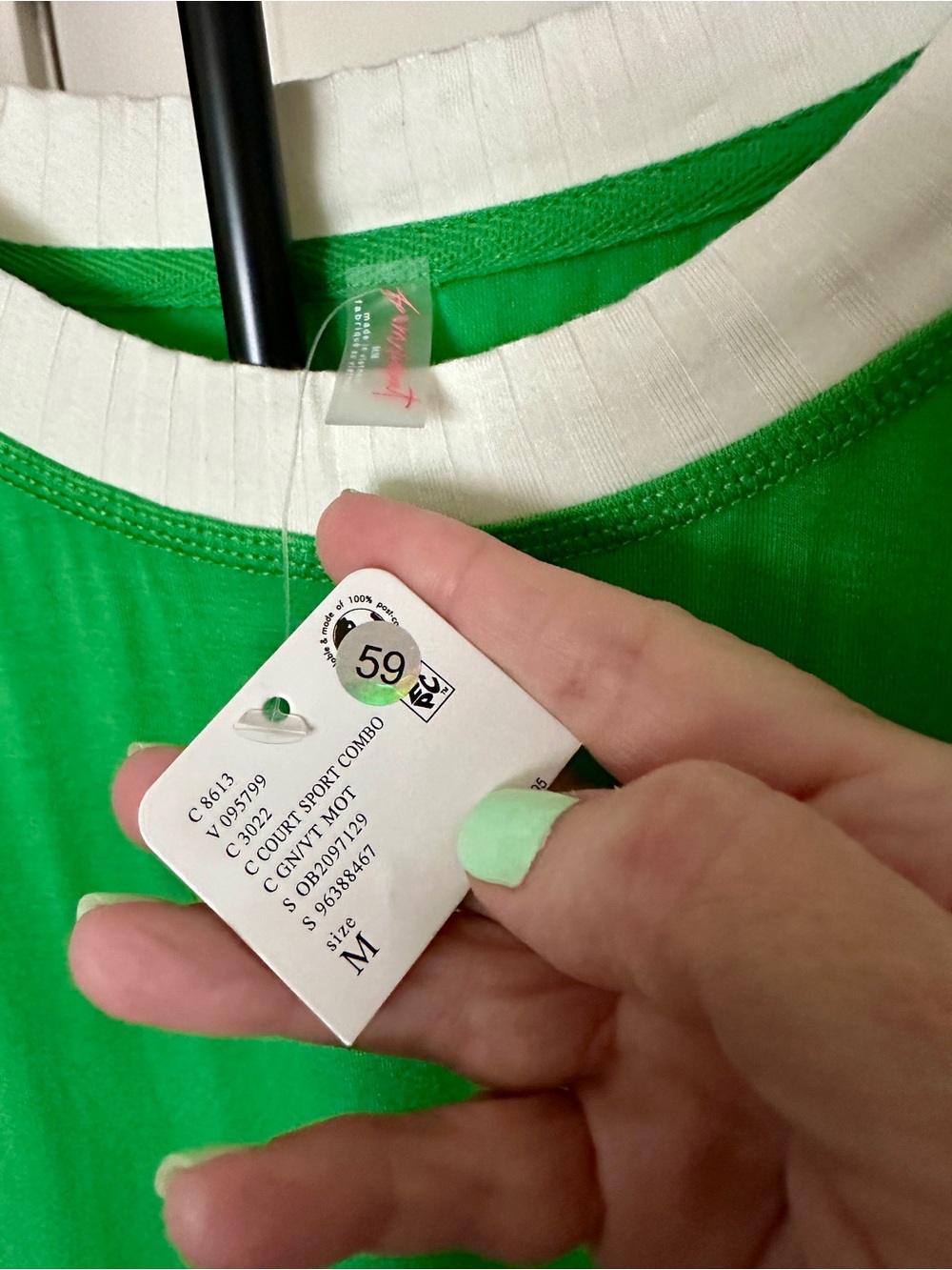 FP Movement by Free People Green Court Sport combo Sport Dress with White Panels - Picture 4 of 11